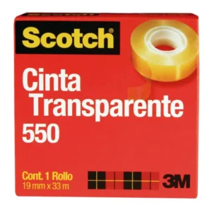 CINTA ADHESIVA 1/2 TRANSPARENTE 33 MTS