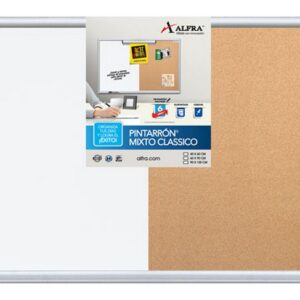 PIZARRON COMBINADO 3 X 4 (90X120) MARCO ALUMINIO