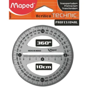 TRANSPORTADOR 360* 10 CM