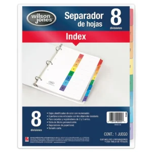 SEPARADOR MULTICOLOR NUMERICO 1-8