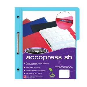 FOLDER ACCOPRESS T/CARTA AZUL CIELO (PZA)
