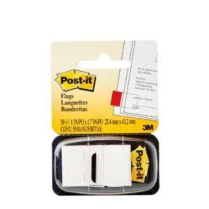 BANDERITA BLANCA BRILLANTE 1 C/50