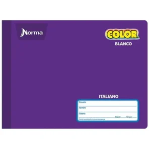 CUADERNO NORMA COSIDO ITALIANO 360 GRADOS BLANCO