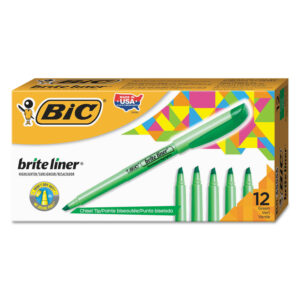 MARCADOR BIC BRITELINER VERDE FL.