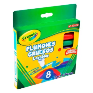 MARCADOR CRAYOLA GRUESO CLASICO C/8