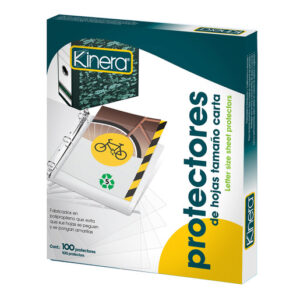 PROTECTOR P/HOJAS T/CARTA C/100 KINERA