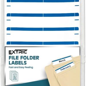 ETIQUETA P/FOLDER AZUL MARINO