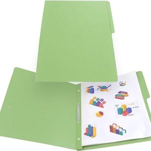 FOLDER ACCOPRESS T/CARTA VERDE CLARO (PZA)