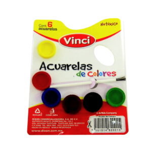 ACUARELA VINCI PALETA C/6