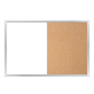 PIZARRON COMBINADO 60X90 MARCO ALUMINIO