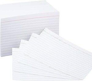 TARJETA INDEX 4X6 C/100 BLANCA/RAYA