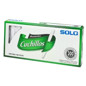 CUCHILLO DE PLASTICO SOLO C/30O