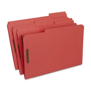 FOLDER ROJO C/BROCHE C/50