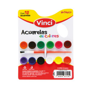 ACUARELA VINCI PALETA C/12