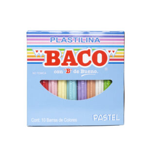 PLASTILINA C/10 COLORES PASTEL 27857