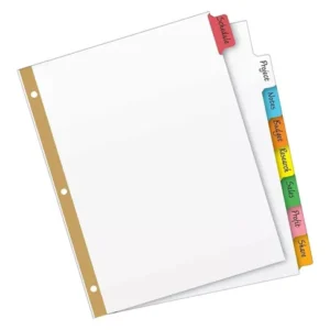 SEPARADOR C/8 CEJAS MULTICOLOR BORRABLES