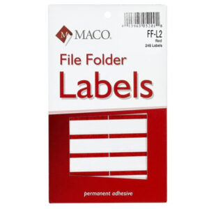 ETIQUETA P/FOLDER ROJA