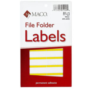 ETIQUETA P/FOLDER AMARILLA