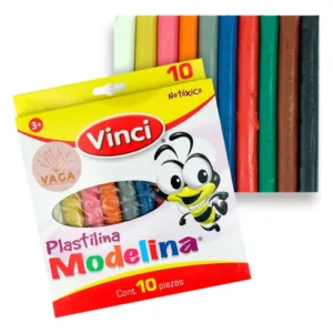 PLASTILINA C/10 BARRITAS DE COLORES 1263