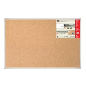 PIZARRON CORCHO 90X120 MARCO ALUMINIO WHITESTAR