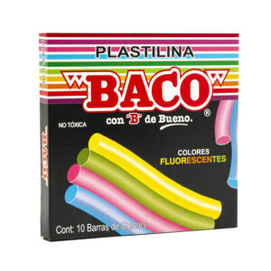 PLASTILINA C/10 COLORES FLUORECENTES