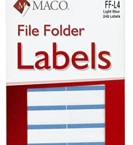 ETIQUETA P/FOLDER AZUL CLARO