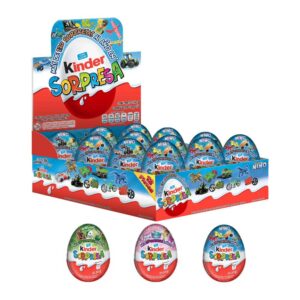 HUEVITO D/CHOCOLATE KINDER SORPRESA DIF.MODELOS 12 PZAS 20G