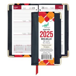AGENDA AZTECA BOLSILLO VINIL