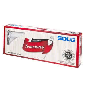 TENEDORES DE PLÁSTICO SOLO C/300