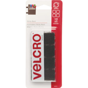 VELCRO CUADROS 12 PZAS