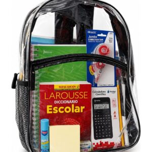 Mochila Escolar Transparente · Secundaria (Reglamento 2026–2027)