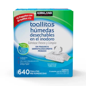 TOALLAS HUMEDAS DESECHABLES EN INODORO C/640 PZS