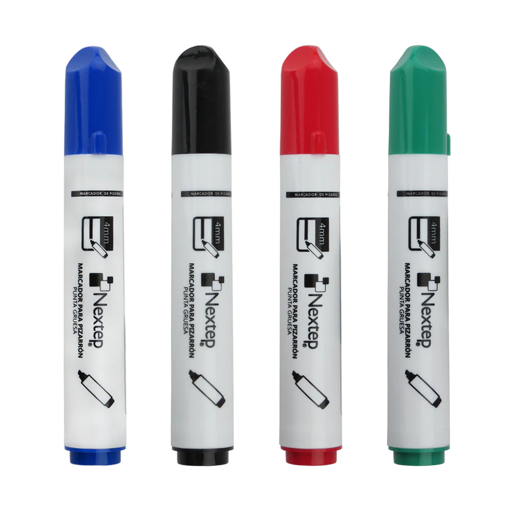 JUEGO DE MARCADORES P/PIZARRON NEXTEP 4 COLORES